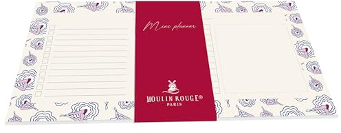 Clairefontaine 812444C Tischplanner 24x12cm 50 Blatt Moulin Rouge