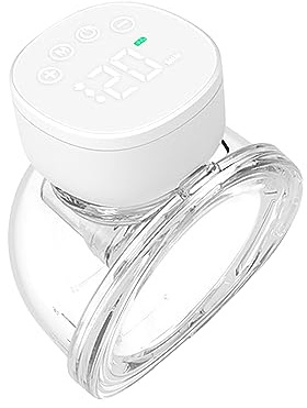 Kavolet Milchpumpe Elektrische Tragbar mit 3 Modi 9 Stufen, Freihändige Milchpump mit LED-Anzeige, leise unsichtbare Milchpumpe, Hände Frei Milchpump mit 180 ml Milchauffangbehälter