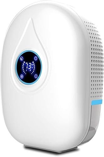 MVXBICIA Deshumidificador desecante para temperaturas frías, perfecto para hogares húmedos, sótanos y garajes con temporizador, filtro de aire y drenaje continuo