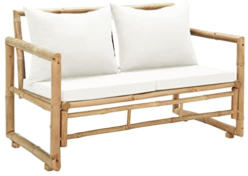 Generisch 2-Sitzer Gartensofa mit Polstern Bambus,jiangboyue-43157