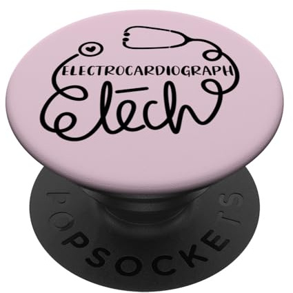 Electrocardiograph Tech EKG Technologist Technician PopSockets Adhesive PopGrip