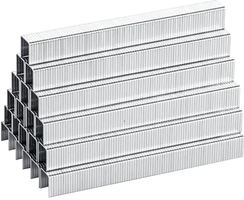 meite Grapas Tipo 140/12 mm, Tipo T50, Galvanizadas, Calibre 20, Corona de 10 mm, para Grapadora Tipo 140, Tapicería, Construcción y Muebles, 5.000 Unidades