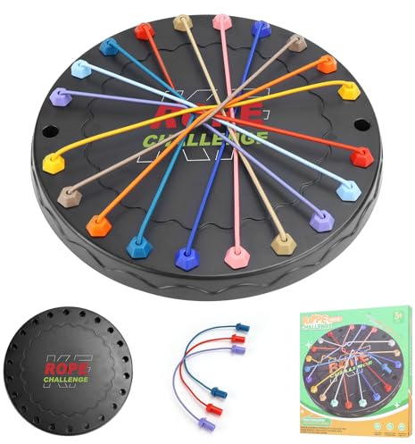 NCTNCX logikspiel knobelspiele für Kinder ab 8 True Balance Spiel Brainy Knots FüR Die Ganze Familie Buntes Gedrehtes Seil Sortier Puzzlespiel