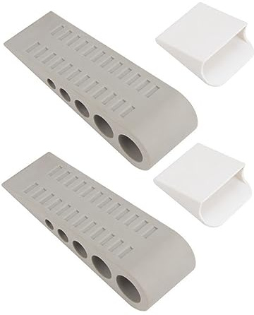 Uonlytech Set Di Ganci Per Porte Fermaporta Paraurti Fermaporta Per Impieghi Gravosi Fermaporta Ad Aria Ganci Per Fermaporta Fermaporta Con Cuneo Supporto Per Casa E Ufficio Grigio
