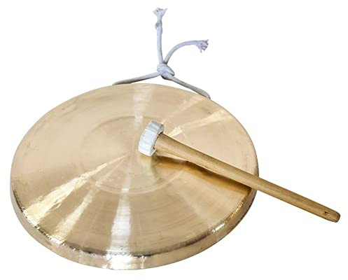 gong platillos gong tibetano instrumentos musicales Gongs clásicos de la corte china Chau Gong, Gongs Chau de bronce(Color:22cm,Size:)