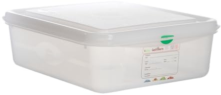 Gastronorm Food Storage Ingredient Containers - Perfect for restaurants, mass catering, events, meal prep, fridge organisation - Available in 23 Different Sizes (Air-Tight Gastronorm 1/2 4 Litre)