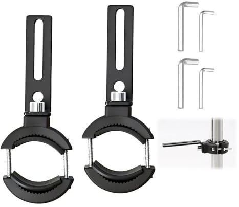 2 pièces de Support de Montage de Phare de Moto, Supports Universels de Lampe de Fourche Avant pour Diamètres de 20 mm à 38 mm, Fixation Facile pour Phares, Feux de Brouillard et Plus