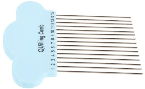 Veemoon Herramienta para Manualidades Papel Peine Ranurado para Quilling, Peine de Filigrana Compacto de Metal y Plástico, Herramienta para Bricolaje y Manualidades Color Color Aleatorio
