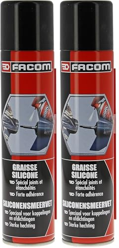 Facom 006101 Graisse Silicone, Joints et Etancheite, Aerosol 300 ML, incolore/Transparent (Lot de 2)