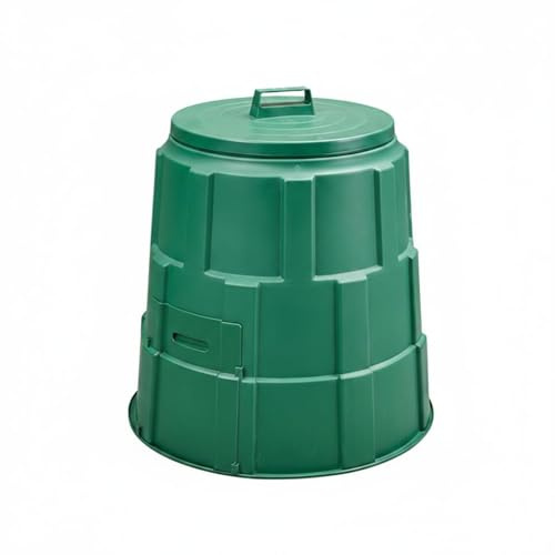 TAIZhiChen Bidone Compostatore da Esterno Ricircolo Della'umidità Compostatore Aerato Design Anti-Sole Contenitore Domestico per Giardino, Cortile, 130L