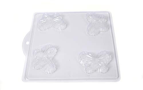 World Of Moulds Form für Seifen/Badekugeln, Schmetterlingsform, 4 Mulden, M148 x 10