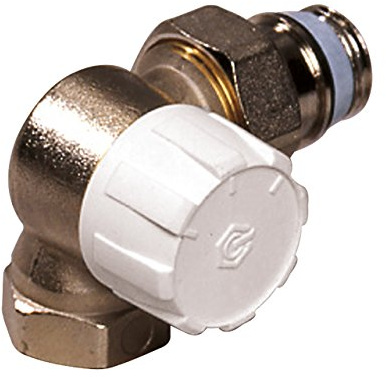 Thermostatventiunterteil Winckeleck links M 30 x1,5 1/2 mit Voreinstellung