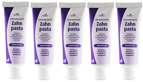 Hübner Schwarzkümmel Zahnpasta 5x50ml Bio Ohne Fluorid