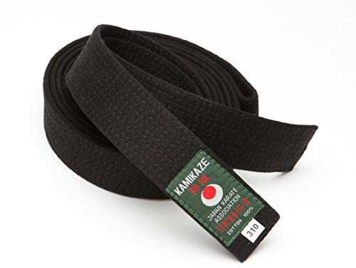 Kamikaze Cinturón negro algodón modelo económico (6/310 cm)