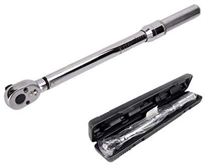 HIOD Clé Dynamométrique 1 inch Drive & 1/2 & 3/4, 2000 Nm Couple élevé Niveau Industriel Clé Dynamométrique Préréglée avec Fonction de Libération Rapide,1/2(60-300Nm)