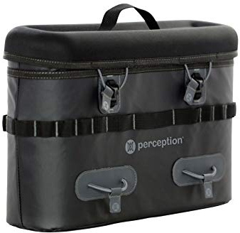 Perception Kayaks Saddle Bag | Tackle Storage System for Outlaw Kayak | Holds Two 3600 Plano Boxes | Splash Resistant | Zipper Top |, Black