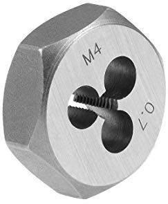 Schneideisen mit Gewinde M4 x 0,7 mm, Karbonstahl, konisch, metrisch, Präzisionsindex: 6 g