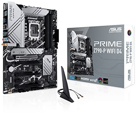 ASUS Prime Z790-P WiFi D4 LGA 1700 (Intel 14a, 12a e 13a generazione) Scheda madre ATX (PCIe 5.0, DDR4, 14+1DrMOS, 3x M.2, WiFi 6, Bluetooth v5.2, 2.5Gb LAN, pannello frontale USB 3.2 Gen 2 USB