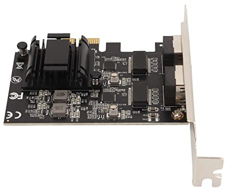 Carte Réseau PCIe, 2500 1000 100 Mbps Puce RTL8125BG Transmission 2,5 Gbps Carte PCI Express Gigabit Ethernet pour PC de Bureau