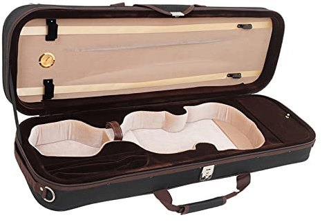 Geigenkoffer 4/4 Größe Geigenkoffer Quadratische Aufbewahrungsbox Mit Hygrometer Geigenkoffer Geigenzubehörteile
