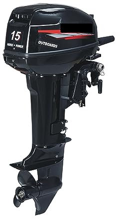 EBAYTV Trolling-Motor Frachtkommunikations-Motorbootmotor, 2-Takt-Außenbordmotor mit 15 PS,
