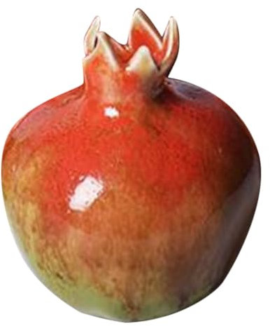 Luxshiny Pomegranate Shaped Ceramic Flower Vase Unique Hydroponics Planter Decor for Dining Table Home Office Centerpiece Artistic Floral Arrangement Display