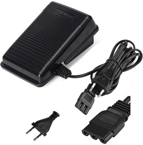 DeJivsin Elektronische Fußsteuerung Nähmaschine (EU-Plug), overlock nähmaschine Fußsteuerung Pedal 200-240V Universal Home Nähmaschine Fußschalter Pedal Variable Speed Controller