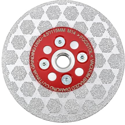 Diamant Fliesen Trennscheibe 115mm - FOCSTOL Diamantscheibe Schneiden und Schleifen für Porzellan Keramik Fliesen Marmor Quarz