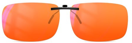 Goiteia 380–500 nm blåljusfilter spelglasögon clip-on, spelare & e-sporttillbehör, fälla upp, Ar-99,99 % orange (förbättrar sömnen), M