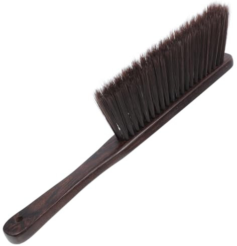 ABOOFAN Soft Bristle Bench Brush Handheld Brush for Car Sofa Bed Furniture Long Handle Fireplace Cleaning Tool