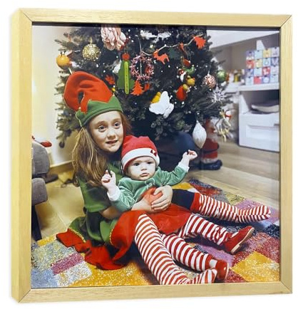 Telastampa Poster da Parete in Alta Definizione - Poster Personalizzato, Stampa su Carta Fotografica Lucida con Plexiglass Protettivo e Cornice in Legno - Idea Regalo Personalizzata (40x60cm)