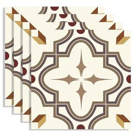 Piastrelle Adesive Cucina 30x30 cm Beige Brown Elegante Piastrelle Adesive Bagno Impermeabile Pavimento pvc Adesivo Mobili Decorazione Mattonelle Adesive Antiolio Piastrelle Adesive (8 Pezzi)
