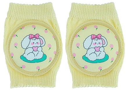 Qsvbeeqj Cartoon Knieschützer für Baby mit elastischem Design atmungsaktive Baumwollgewebe kriechend Ellenbogenschutz Kleinkind Knieschützer Baby Schutz Babys Schutz, f, Einheitsgr��e