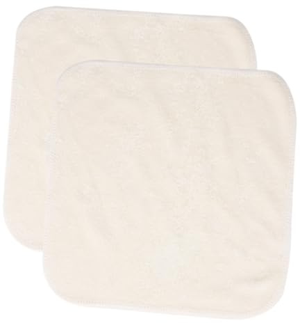 MOTHNUR 2pcs Bamboo Fiber Face Cleaning Cloths Reusable Washcloths for Exfoliating Facial Scrubbing Absorbent Household Face Towels