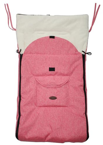 Sacco nanna per passeggino, caldo e accogliente sacco a pelo per passeggino con fodera in peluche, per bandierine multifunzionale, copertura con cerniera per l'inverno, la maggior parte dei.