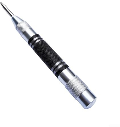 Automatic Spring Center Punch Tool Featuring High Carbon Steel Construction with 1pc Punch Needle, Adjustable Knurling for Controlled Marking