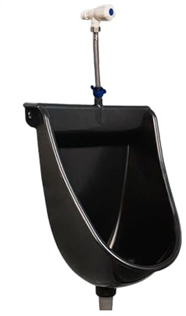 Urinario De Pared Sin Agua Para Hombres Y Niños - Inodoro Portátil De Plástico Para Exteriores, Ideal Para Garaje, Patio Y Camping - Diseño Con Válvula De Descarga, Fáci,Simple Angle Valve-Black