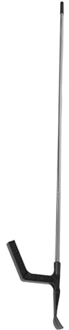 Toyvian Pelle à Feuilles Détachable pour Nettoyer Les Gouttières – Râteau à Long Manche 2,0 M avec Manche Fileté – Outil de Nettoyage de Gouttières pour Enlever Débris et Feuilles –