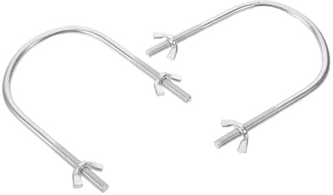 Luxshiny Gancho para Polea de Calentador Eléctrico de Metal Plata Soporte Robusto y Base para Radiadores en Cualquier Habitación