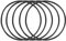 sourcing map 5 Stück O Ring Dichtungsringe Gummidichtung 32 mm AD 30 mm ID 1 mm Dicke Nitrilgummi NBR Unterlegscheibe Dichtungssatz für Dichtungselemente Hahnanschluss Reparatur Auto