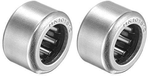 källkarta 2 stycken nållager HK101610 nålrullar öppen ände 10 mm hål 16 mm ytterdiameter. 10 mm bredd av kromstål