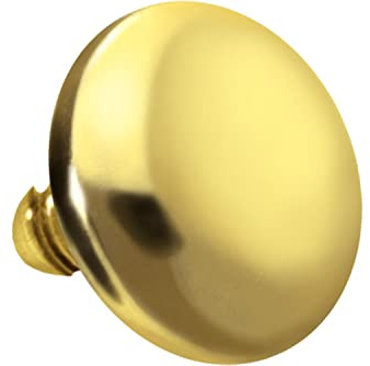 PIERCINGLINE Titan Schraubaufsatz mit Außengewinde 0,9 mm SCHRAUBDISC FLACH Piercing Aufsatz Ersatz Farb & Größenauswahl