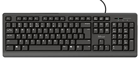 TRUST PRIMO TECLADO INGLÃ‰S USB QWERTY INGLÃ‰S NEGRO