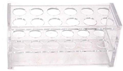 feedal 12 Sockel Klar Acryl Reagenzglas Rack Acryl Reagenzglashalter (25ml)