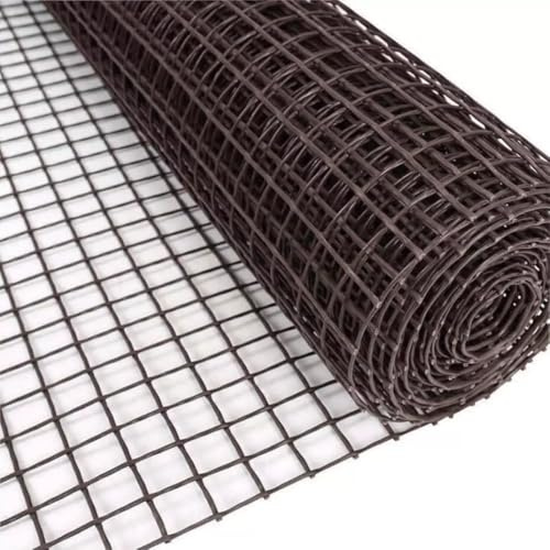 Garden Mile Rete multiuso da giardino per esterni e interni, supporto per piante, in plastica, per piante rampicanti, protezione per orti, disinfestanti, resistente, marrone, 20 mm, 0,5 x 5 m