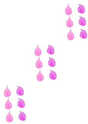 NIYANGLE 18 Pollici Coppette Mestruali Alternative Al Tampone Tazze in Silicone Tazza Del Periodo Di Silice Mancare Gomma Morbida Zia Viola