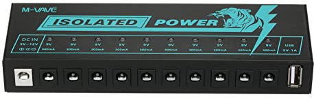 COMETX Gitarre Pedal Power Gitarre Pedal Power Gitarre Effektor Stromversorgung 10 Isolierte DC-Ausgang Isolierte Leistung