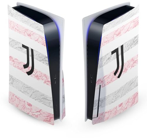 Head Case Designs Offizielle Juventus Football Club Away 2023/24 Match Kit Vinyl Frontplatte Haut Gaming Aufkleber kompatibel mit Sony PlayStation 5 PS5 Disc Edition Console