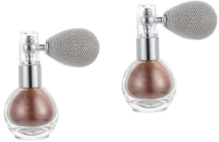 FRCOLOR 2pcs Continuous Spray Bottle for Body Shimmer Fashionable Highlighter Powder Sprayer for Makeup Performance Event for Women