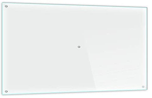 Funkenschutzplatte Glas Kaminofen Durchsichtig Transparent 80 cm Kamin Platte Bodenplatte Glasplatte für Grill Unterlegplatte Glas für Feuerstelle
